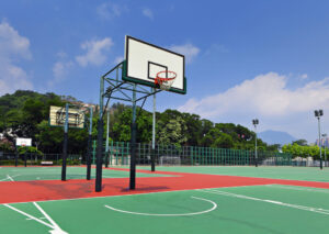 custom outdoor basketball court